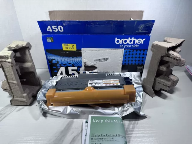 Brother TN450 High Yield  Black Toner Cartridge Genuine  Open Box - Never Used