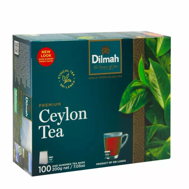 SACHETS DE THÉ premium Dilmah Ceylan 25 à 100, thé en coton, thé à