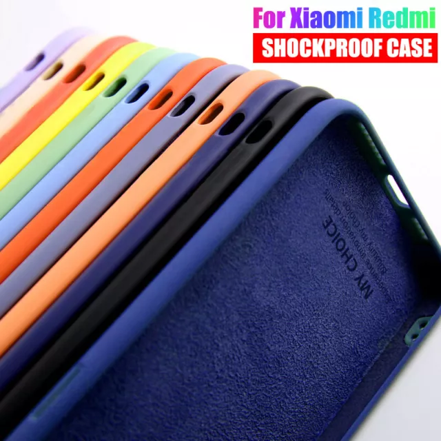 Etui Coque For Xiaomi Redmi Note 11 10 9 Pro 8T 7 Pro Antichoc Liquide Silicone