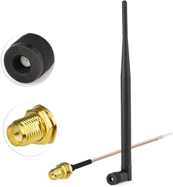 Eightwood 868 Mhz Antenne Kipp-Und-Schwenkbar NFC RFID Antenne RP-SMA Stecker +