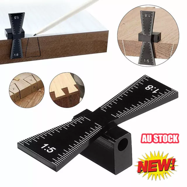 Dovetail Jig Marker Gauge For Woodworking Router Table Saw Marking Guide Tool TL