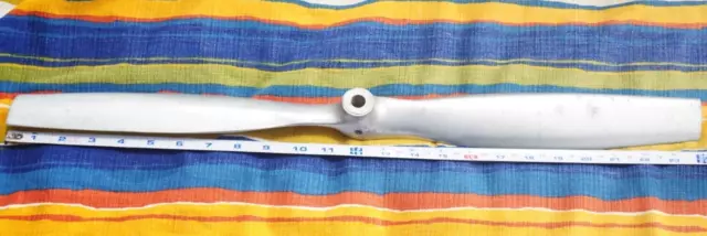 Vintage LARGE Silver Aluminum 24" Long RC Model Airplane Propeller 24" x 12"