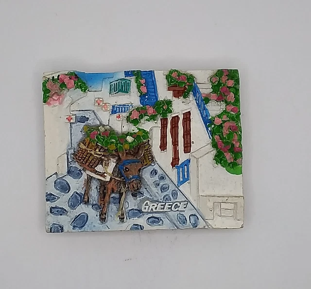 Magnete Calamita Resina Frigo Souvenir Fridge Magnet  Grecia