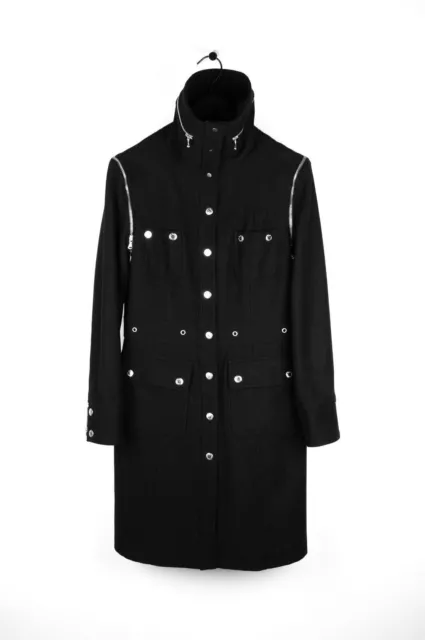 Genuine Dolce&Gabbana D&G Women Wool Black Coat Jacket 30/44(fits S)