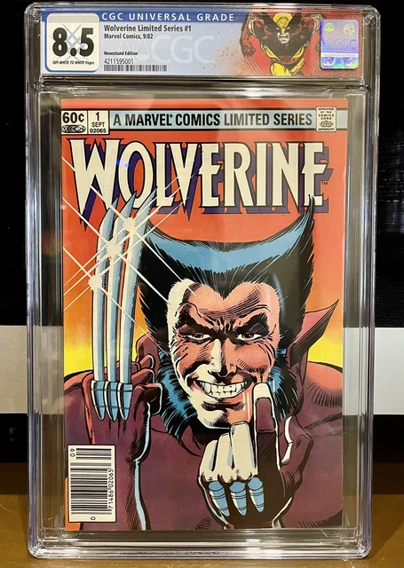 Wolverine #1 Limited Series CGC 8.5 NEWSSTAND Custom Label (Marvel Comics)
