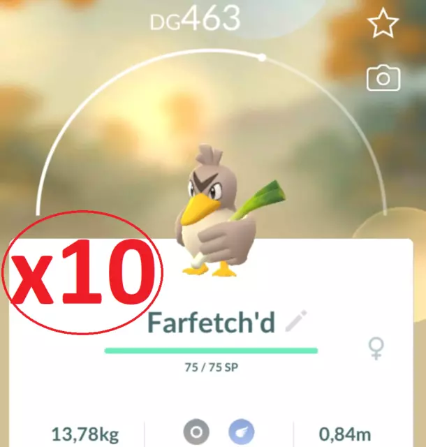 ✨ Shiny Farfetch'd (Galar) ✨ Pokemon Sword & Shield Perfect IV🚀Fast  Delivery🚀