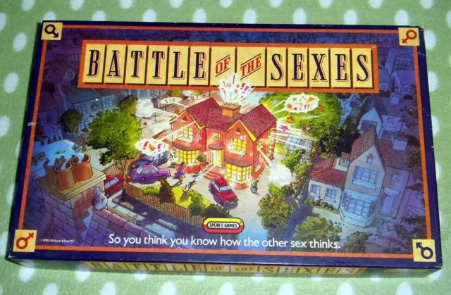 Battle of the Sexes Board Game Spear's Game 1990 - Complete