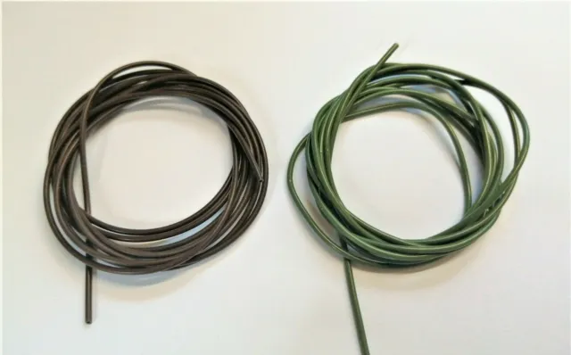 Mod 2 Metre Mtr Green Or Brown Silicone Tubing For Carp Rigs, Hooks