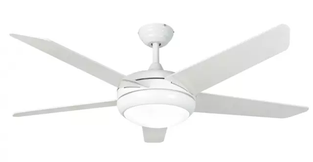 Fantasia Eurofan Neptune 44in White Ceiling Fan LED Light White Blades 115861