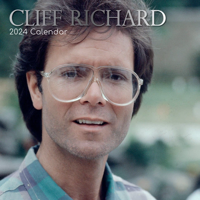 CLIFF RICHARD 2024 Square Wall Calendar 16 Month Planner Christmas New