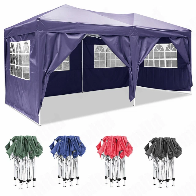 Pavillion 3x3m Faltpavillon WASSERDICHT Gartenzelt Dachmaß 3x6m Gartenpavillon