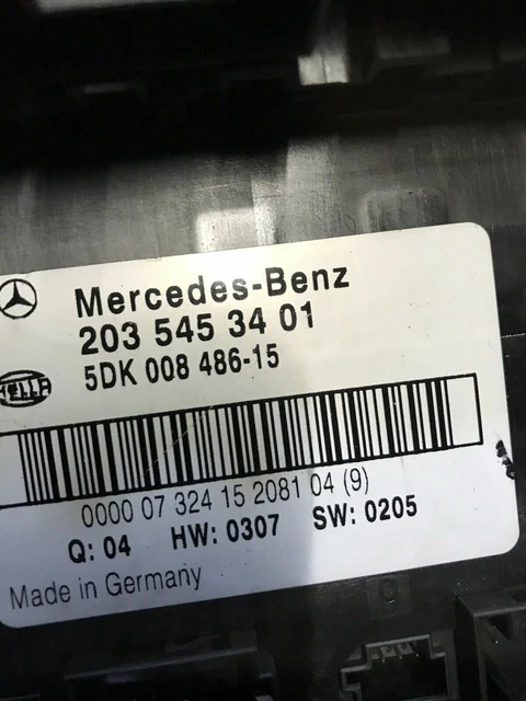 MERCEDES CLK W209 C Class W203 Rear Sam Control Unit 2035453401 Ecu ...