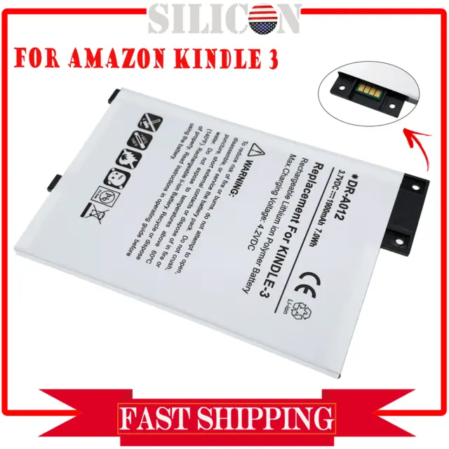 *2024* New Battery For Amazon Kindle 3 WIFI Keyboard 3rd Gen D00901 170-1032-00