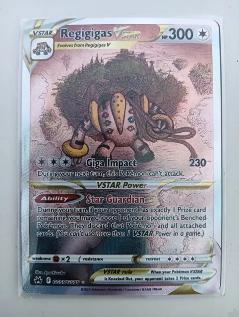 Pokémon TCG Regigigas VSTAR Crown Zenith: Galarian Gallery GG55