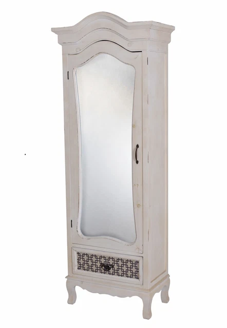 SoBuy BZR110-W Armoire à linge, Corbeille à Linge, Meuble Bas de Salle
