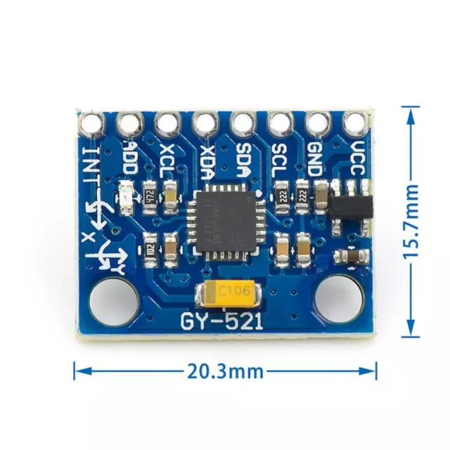 GY-521 MPU-6050 Module 3 Axis Analog Gyroscope Accelerometer Sensor for Arduino 2