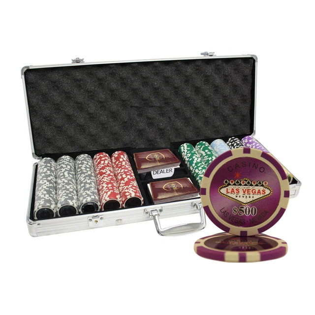 Mrc Poker 500Pcs 14G Las Vegas Poker Chips Set