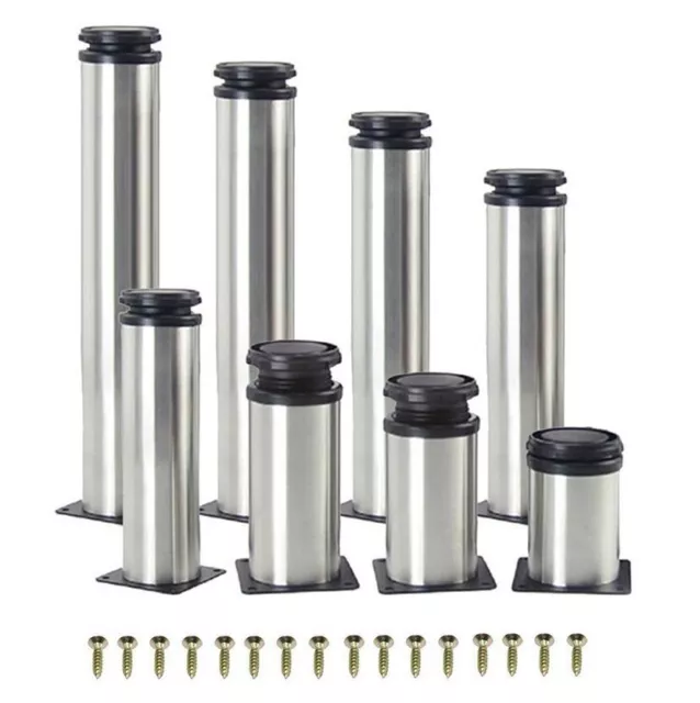 Adjustable Furniture Legs Feet Stainless Steel For Sofa Cabinet Table Sofa Bed