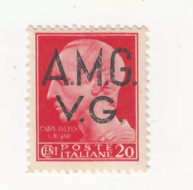 Italy 1945-46. Julius Cesar. Venezia Giulia. 20c OP AMG VG Sc# 1LN7B (A249). MNH