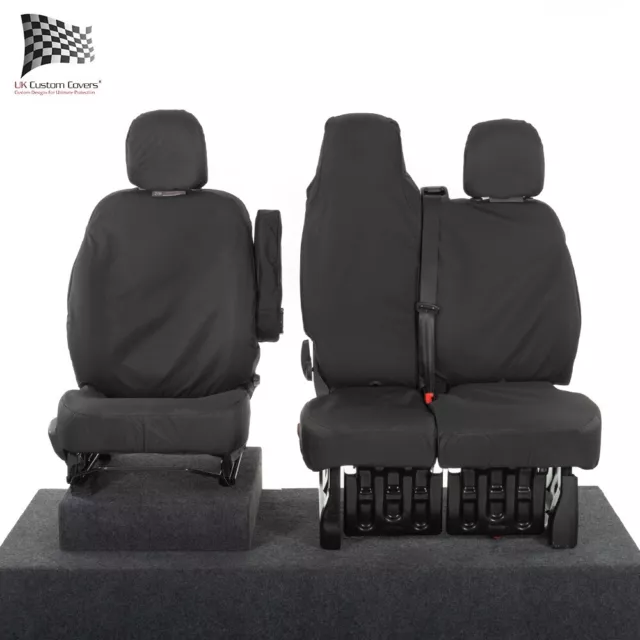 Renault Trafic Sport Business+ Front Seat Covers (2024 Onwards) Black 147