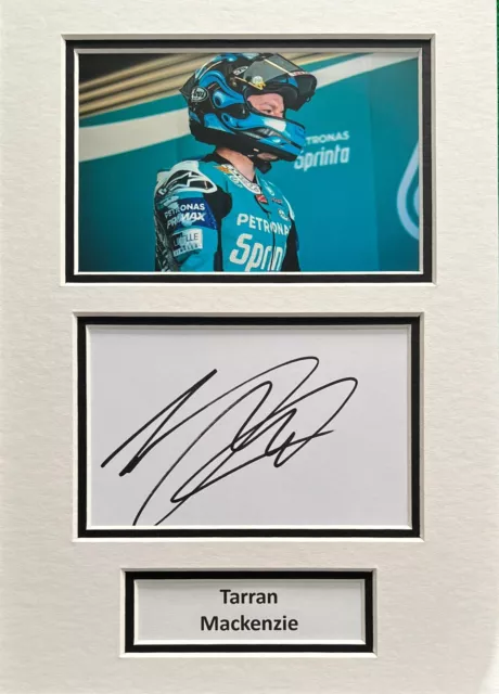 Tarran Mackenzie Hand Signed A4 Mounted Photo Display WorldSBK Autograph