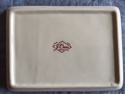 J.Crew Medium Ceramic Jewelry Catch All Tray Dish Organizer Anchor Keys Change 