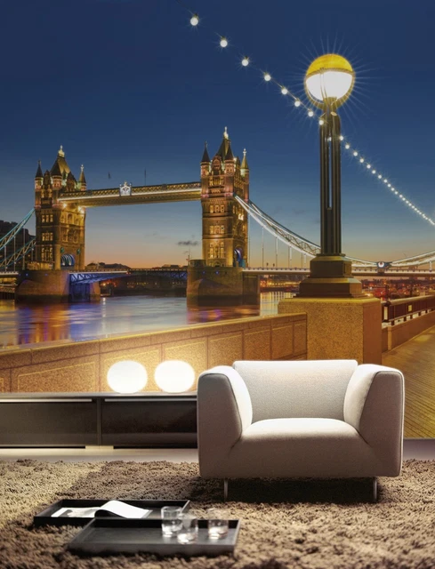 Mural de pared gigante de 144x100 pulgadas fondo de pantalla sala de estar torre de la ciudad de Londres