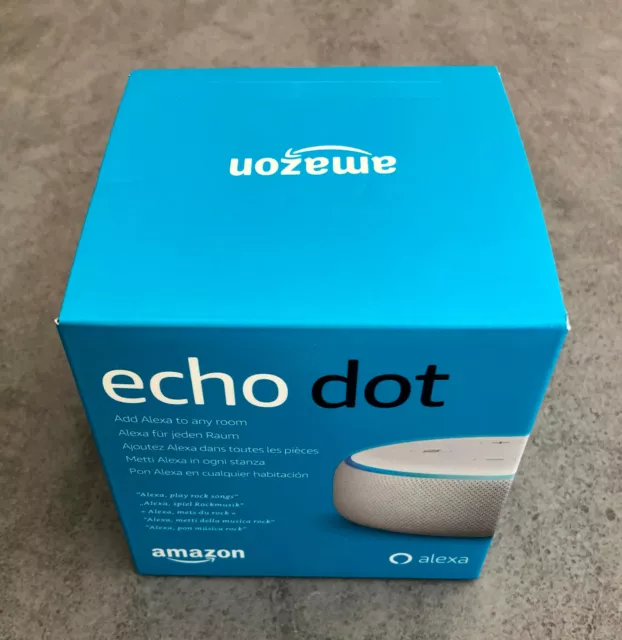 ECHO DOT (3ÈME génération), Enceinte connectée avec Alexa, Tissu anthracite  EUR 32,00 - PicClick FR