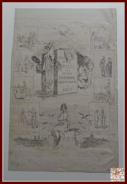 Félicien ROPS Lithographie 1864 Les Bas-fonds PRUDHOMME Belgique Collection 2