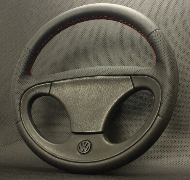 VW LEATHER RARE GTI VR6 Steering Wheel Golf MK2 MK3 Corrado Passat EUR
