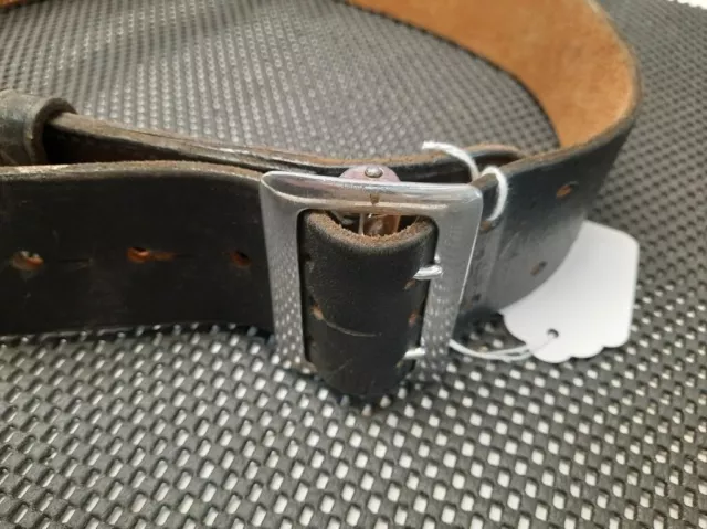 VTG C. A. Hoffman & Son Black Leather Police Duty Security Belt 34 / 2-3/4" wide
