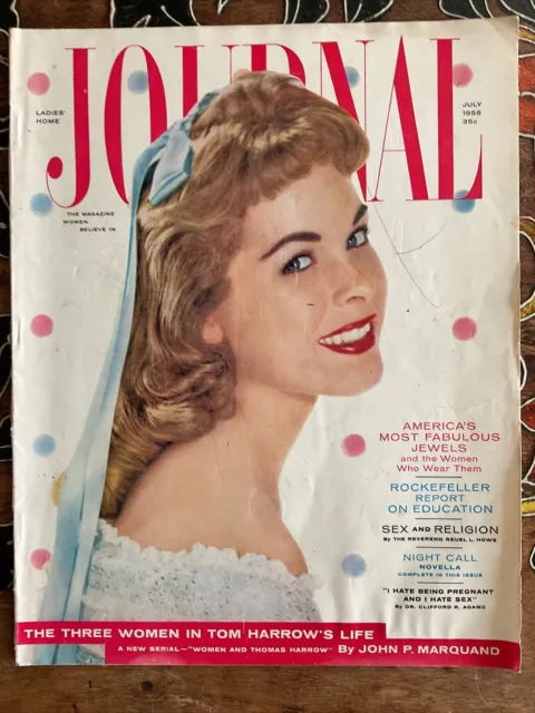 Ladies' Home Journal Magazine July 1958. Fashion, Dr. Spock, Will Stanton.