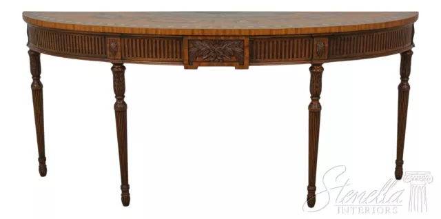 57526EC: Adams Paint Decorated Satinwood Console Hall Table