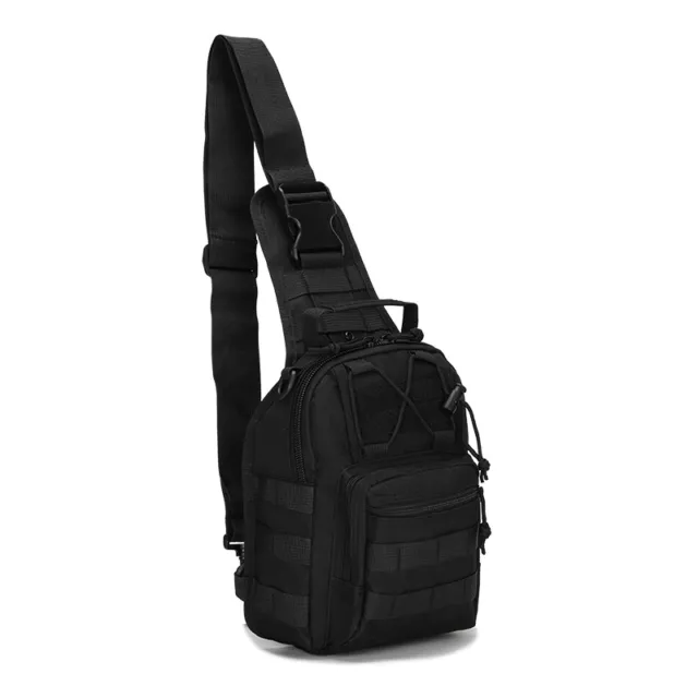 Mens Backpack Waterproof Tactical Sling Chest Pack Shoulder Bag Outdoor Hiking