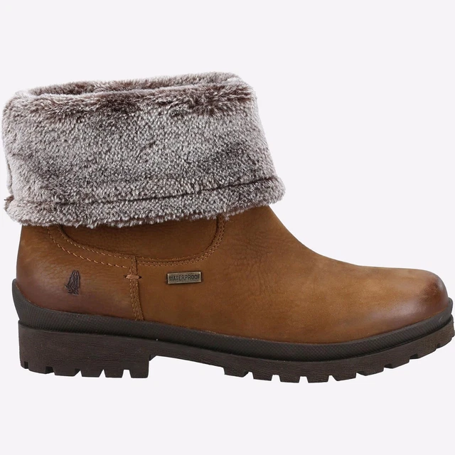 Hush Puppies Alice Femmes Imperméable Mode Cuir Bottines Marron