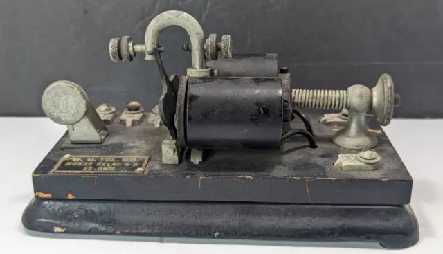 VTG Western Electric  Morse Code Railroad Telegraph Relay Sounder Key Keyer