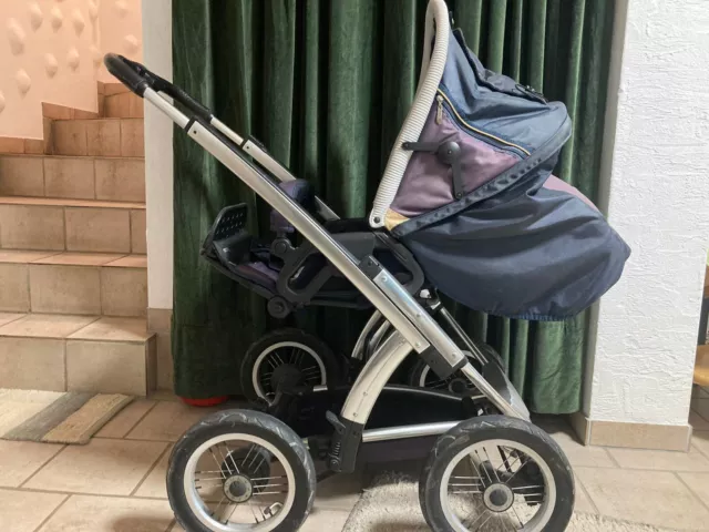 Kinderwagen I‘coo 3 in 1 blau inkl. Zubehör