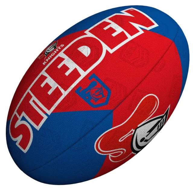 Steeden Newcastle Knights NRL Rugby League Supporter Ball - Size 5