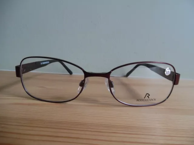 Rodenstock Bronze & Matte Black Oval Eye Glasses R2131 D 53 17 135