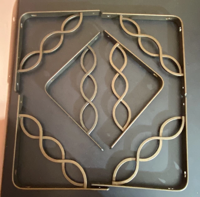 Lot Of 6 Triple Scroll Steel Celtic Scroll Bronze Color 8" X 8" Shelf Brackets