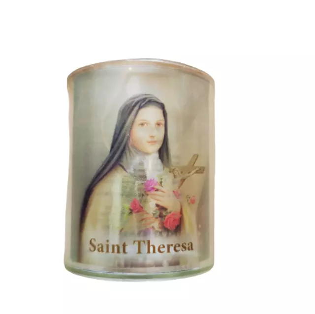 San Theresa Votive Candela Supporto Con Batteria Tremolante Luce 5.8cm