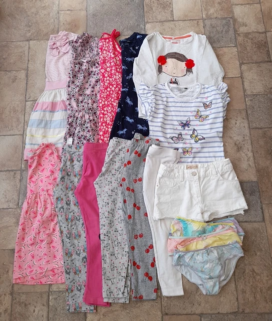 Next.Girls LARGE Summer Clothes Bundle Age 5-6 Yrs.Dress.Leggings.Shorts.19items