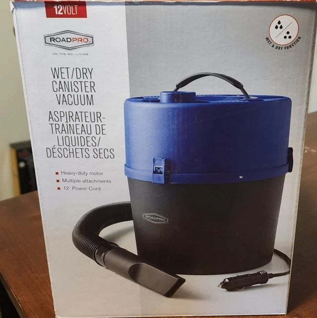 Roadpro Rpsc-807 12-Volt Wet Dry Canister Vacuum