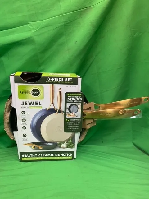 GreenPan Jewel 3-piece Ceramic Non-Stick Skillet Set