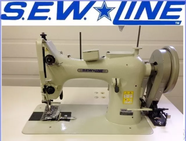 SEWLINE SLP-106-9NEW 9INCH BED WALK FT PLUS EXTRA FEET INDUSTRIAL SEWING  MACHINE