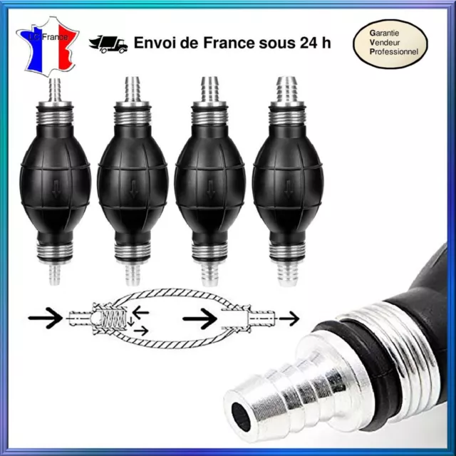 6mm Poire d’amorçage Pompe à Carburant Gasoil Essence Bateau Diesel