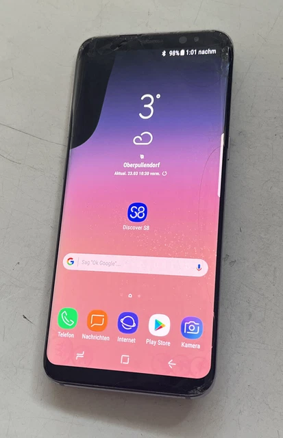Display LCD OLED originale Samsung S8 SM-G950F schermo recupero dati con cornice