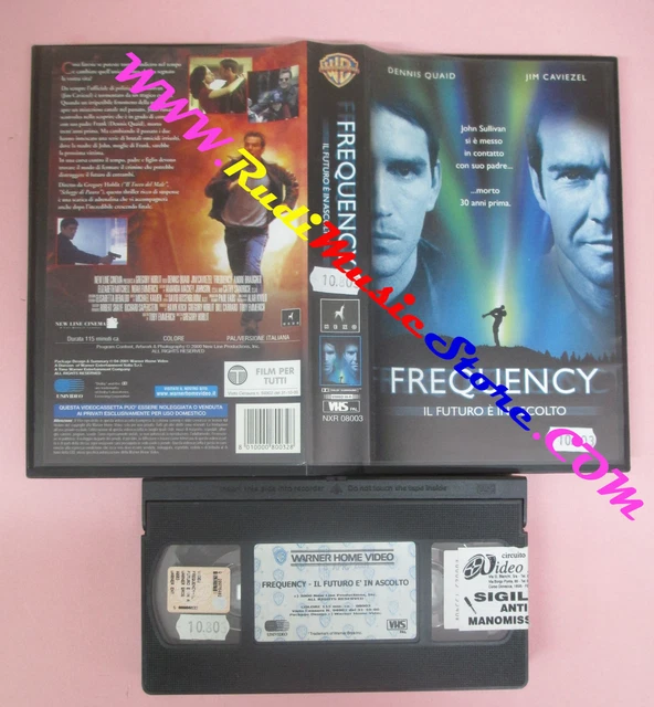 VHS FILM FREQUENCY IL FUTURO E' IN ASCOLTO 2001 Quaid Caviezel WB (F150