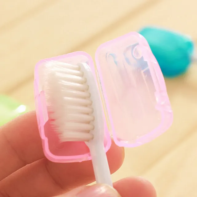 10pcs Mini Toothbrush Head Cover Portable Tooth Brush Holder Cap For Outdoor Th