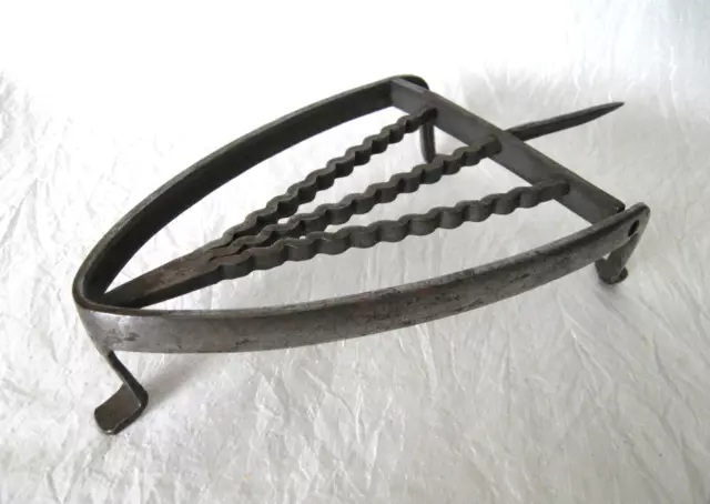 19th C. Hand-forged Iron Trivet / Americana